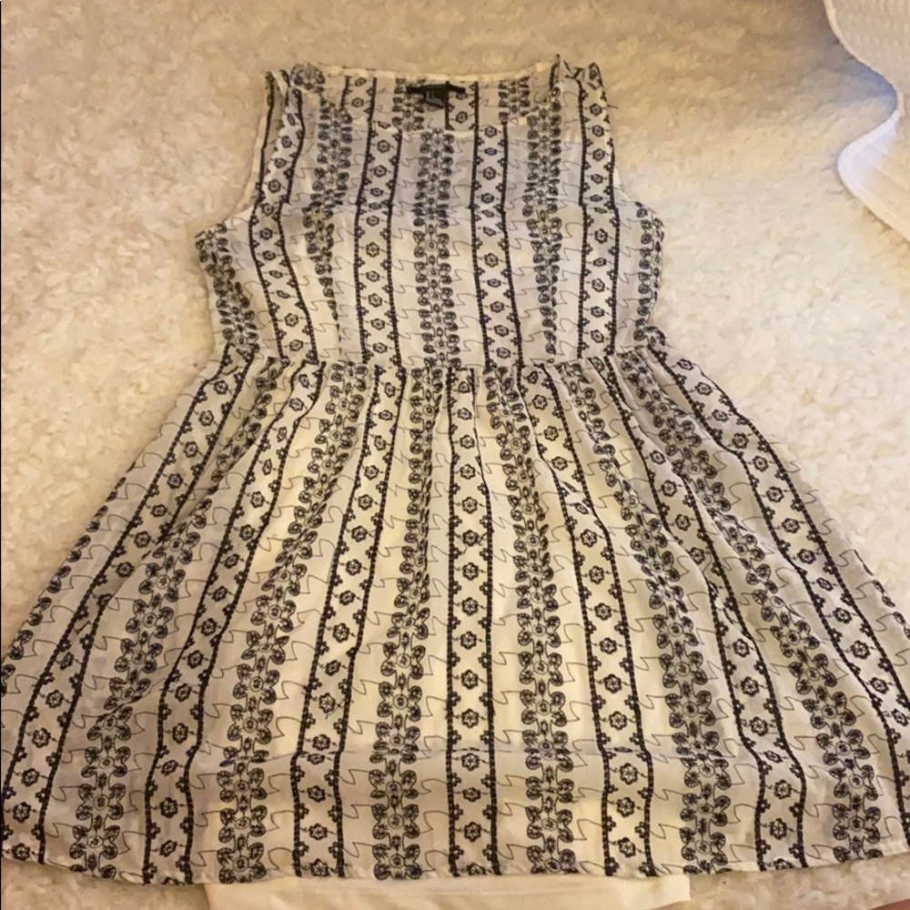 F21 embroidered chiffon dress